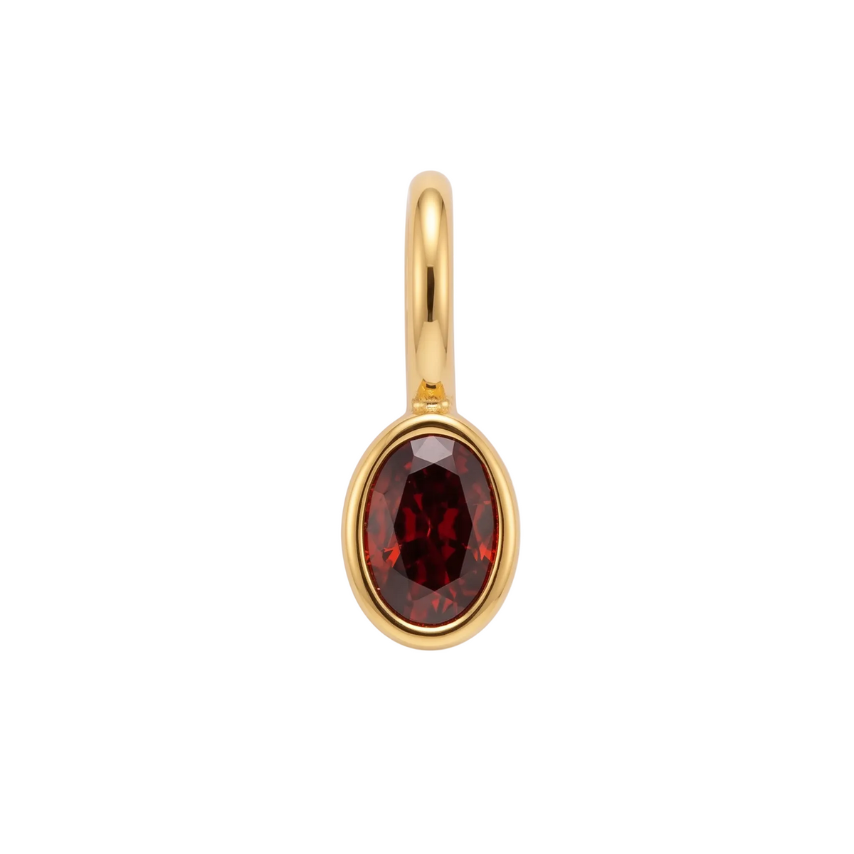 Přívěsek Zirconia Oval Rubín