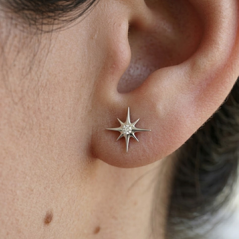 Titánový Labret 'Silver North Star'
