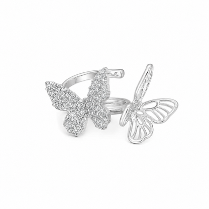 Motýlí náušnice typu ear cuff