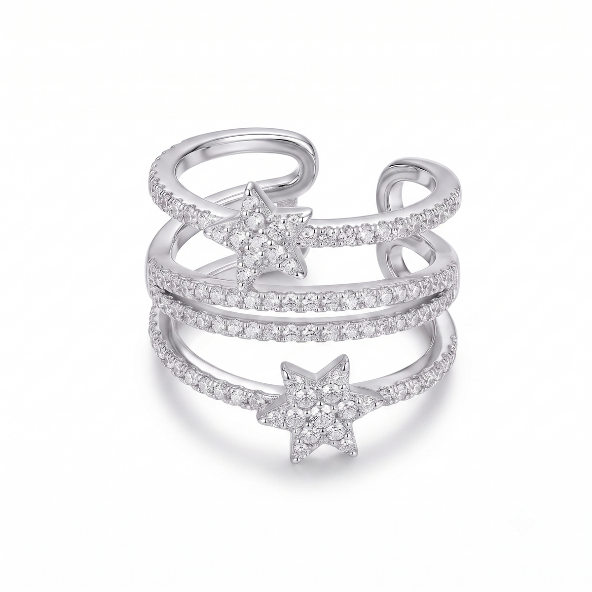 Hvězdná náušnice ear cuff