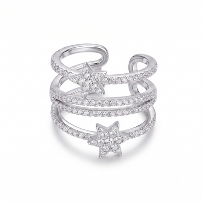 Hvězdná náušnice ear cuff