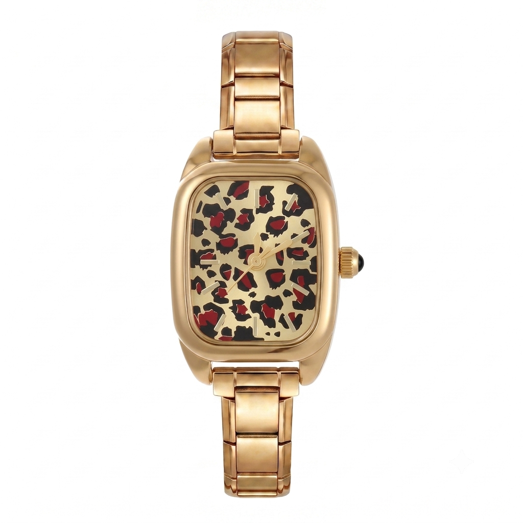 Zlaté vintage 'Leopard Glam'