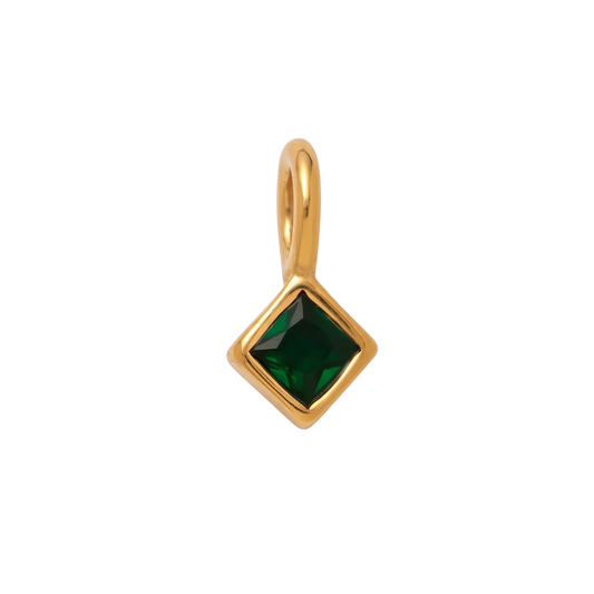 Přívěsek Zirconia Square Smaragd