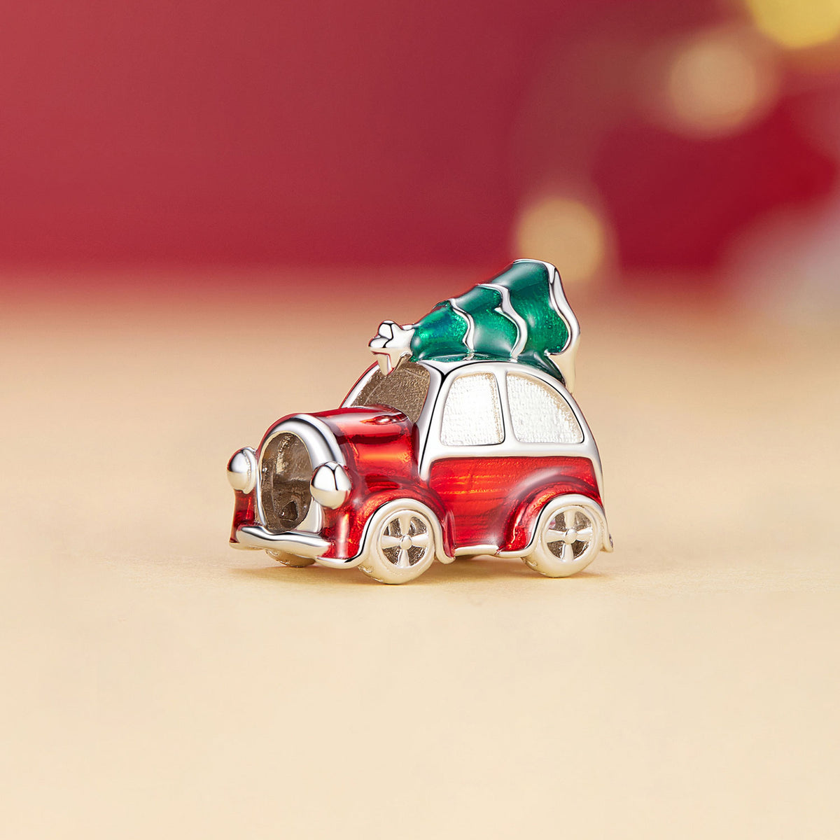 Vánoční auto ze stříbra 925
