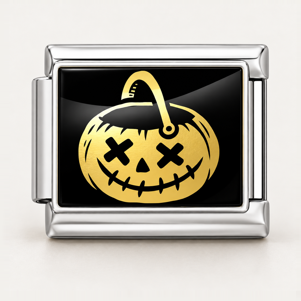 Prívesok Tekvica so zašitým úsmevom – Strieborná