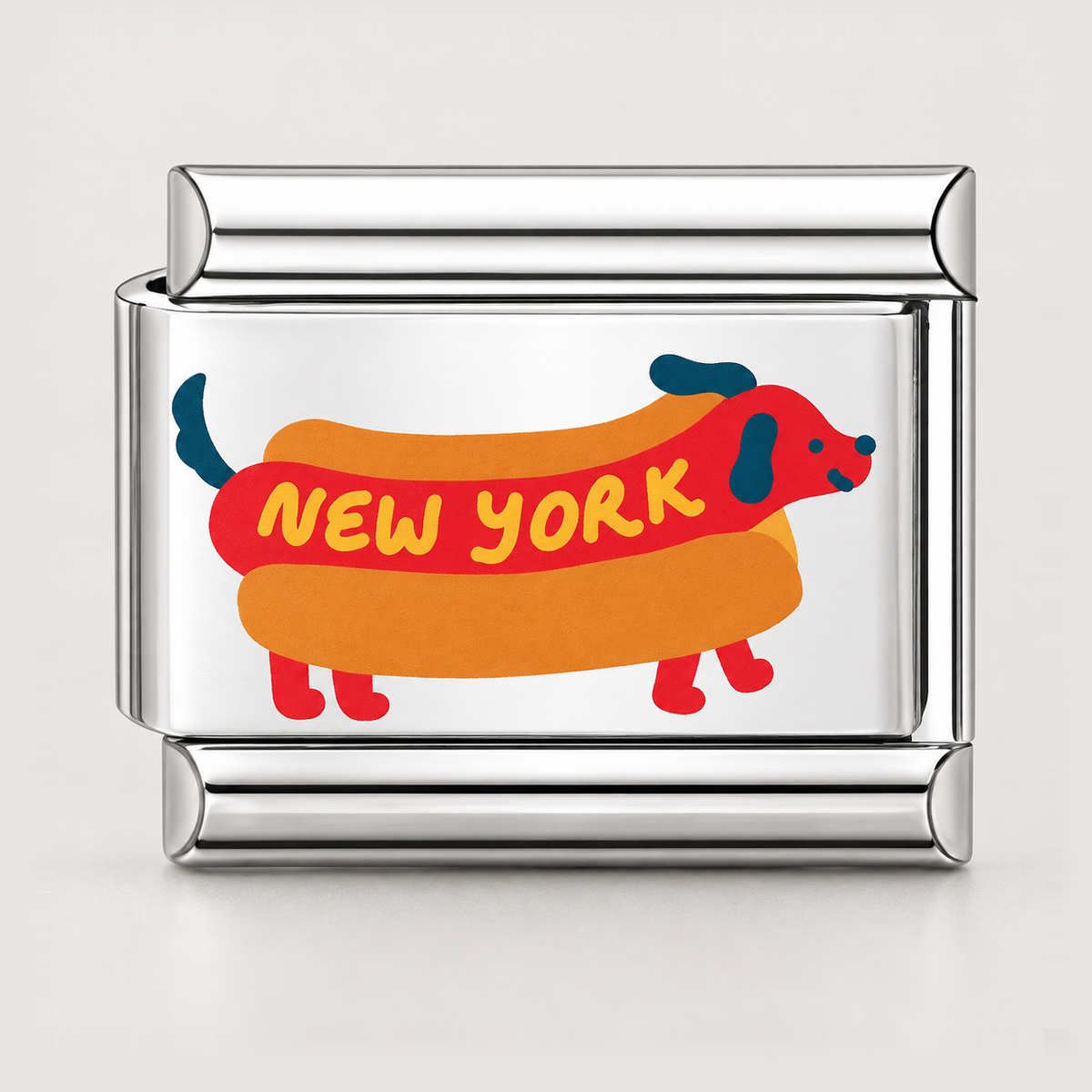 Prívesok New York jazvečík – Strieborná
