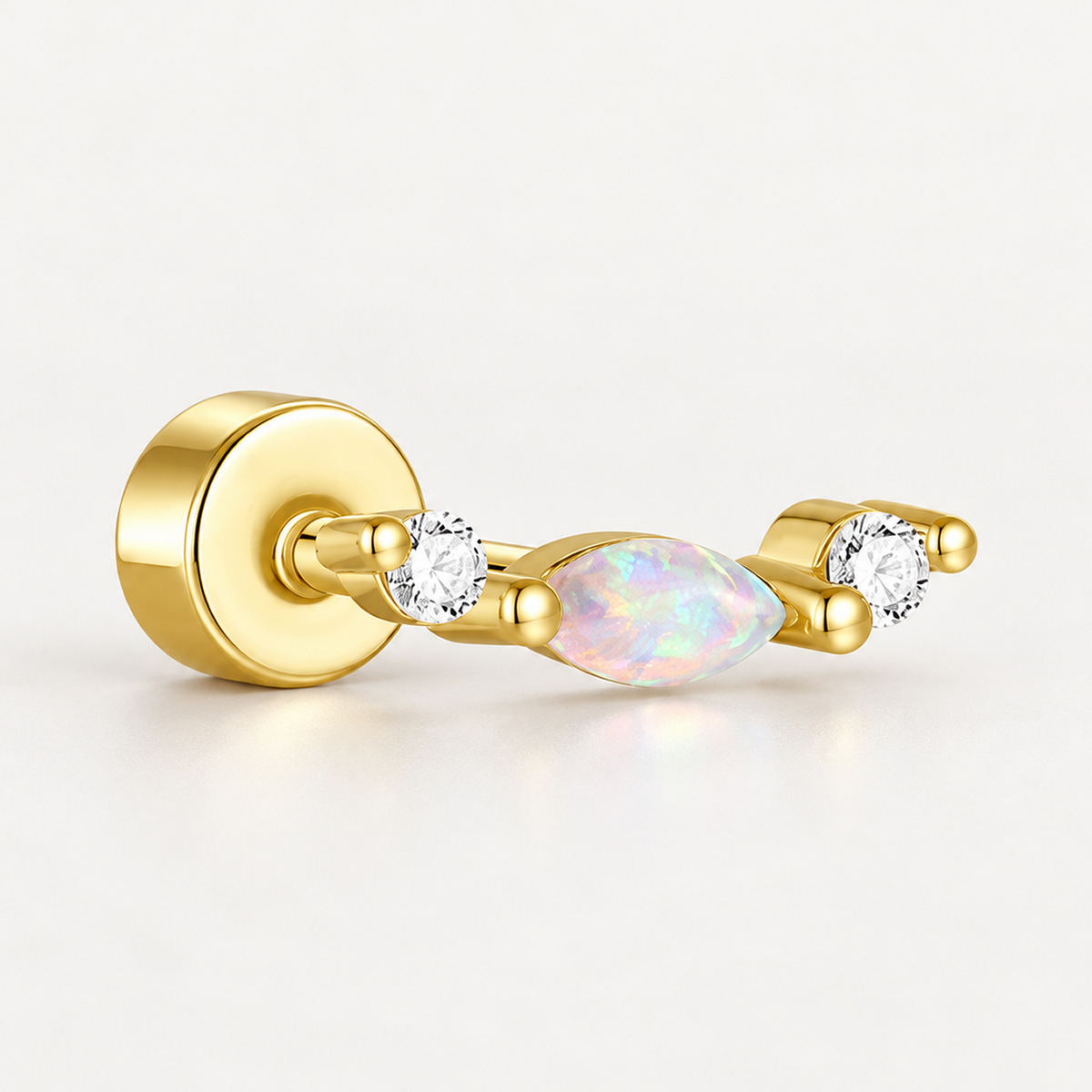 Piercing Náušnica Opal Oblú Ag 925