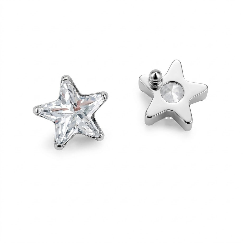 Titanový labret 'Crystal Star'